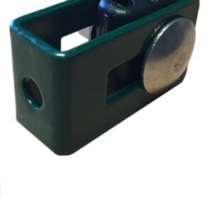 Falra szerelhető 3D táblás kerítés rögzítő bilincs ZÖLD
