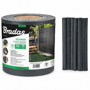 Belátásgátló kerítésszalag 19 cm – 35 m – Antracit